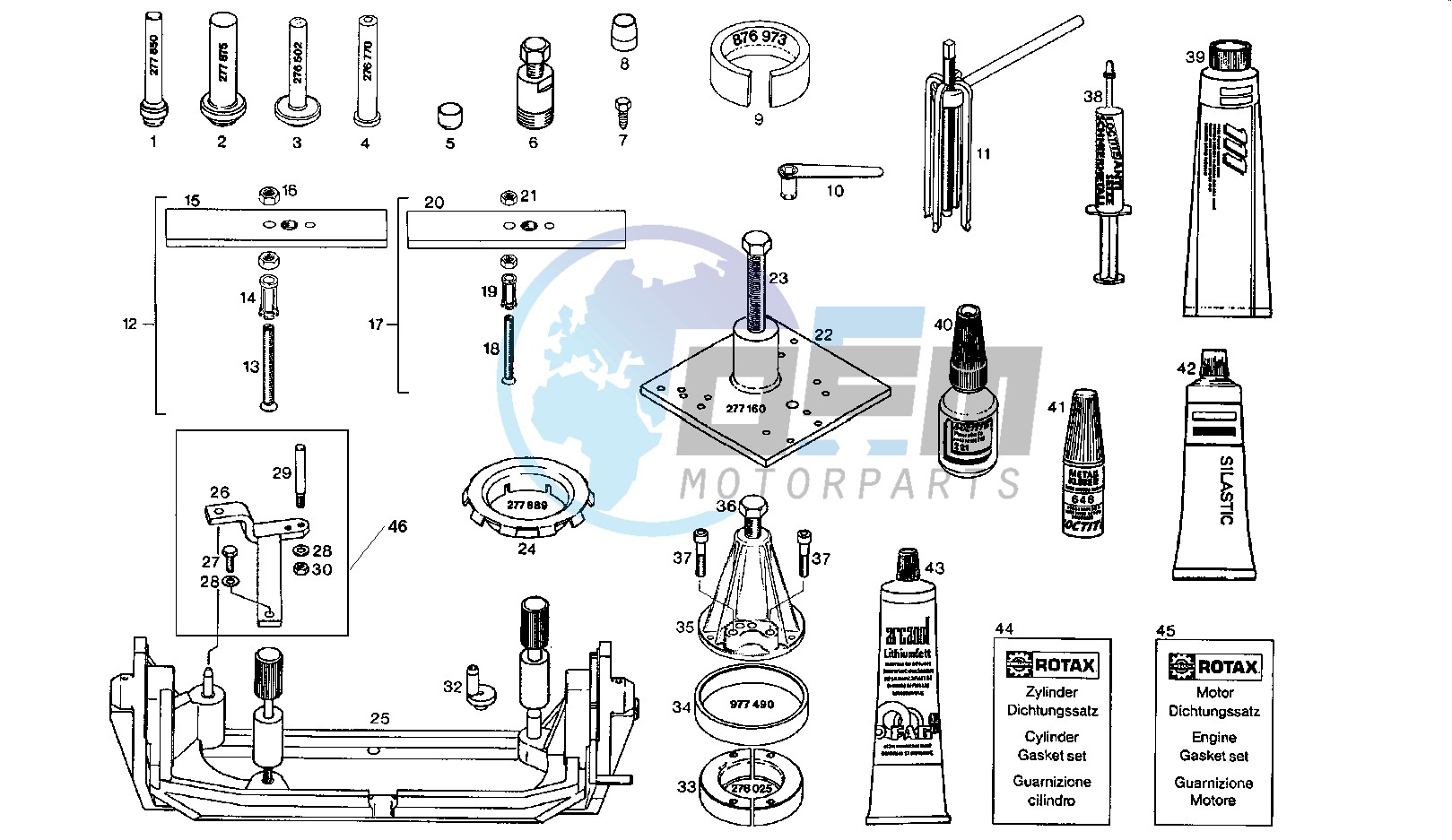 Repair tools - gasket set