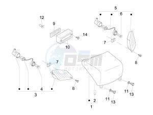 LX 125 4T ie E3 Touring drawing Tail light - Turn signal lamps