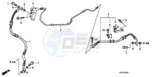 FES1259 Europe Direct - (ED) drawing REAR BRAKE PIPE (FES125)(FES150)