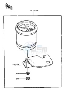 KLT 250 C [PRAIRIE] (C2-C3) [PRAIRIE] drawing METER -- 84-85 C2_C3- -