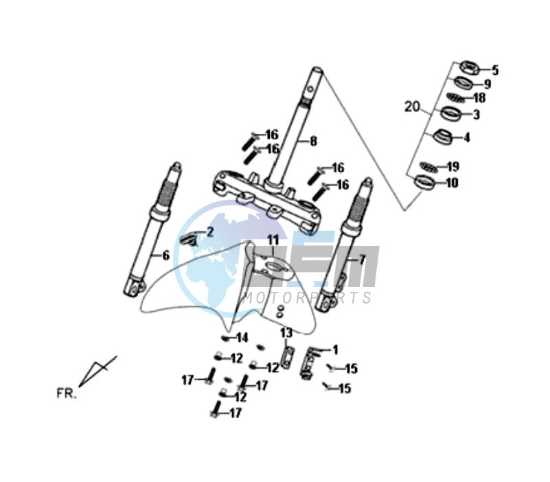 STEERING  STEM FRONT CUSHION