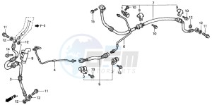 FES150 125 PANTHEON drawing REAR BRAKE PIPE