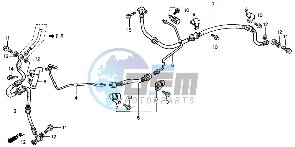 REAR BRAKE PIPE