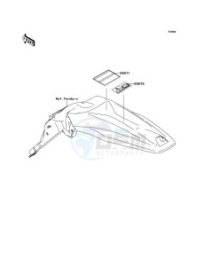 KLX450R KLX450ACF EU drawing Labels