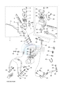 YP400RA X-MAX 400 ABS X-MAX (1SDC 1SDC 1SDC 1SDC) drawing FRONT MASTER CYLINDER