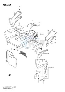 LT-A750X (P17) drawing FRONT FENDER (LT-A750XK9 P17)