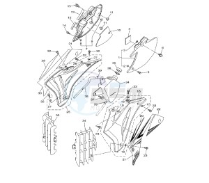 WR F 450 drawing SIDE COVERS 1HB2-B3-B4