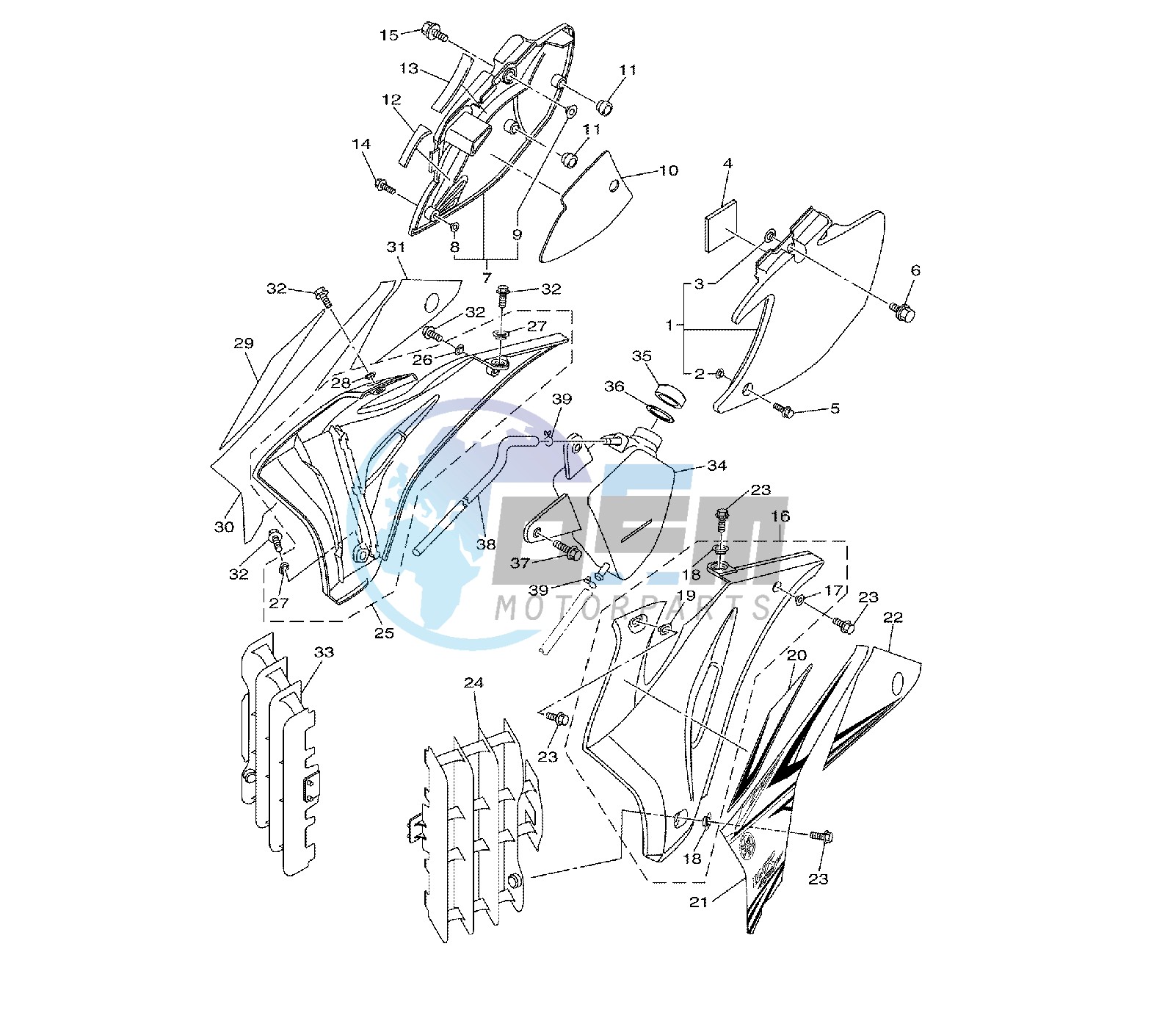 SIDE COVERS 1HB2-B3-B4