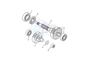 XC CYGNUS R 125 drawing GEAR GROUP