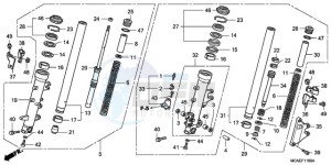 GL18009 Australia - (U / AB NAV) drawing FRONT FORK