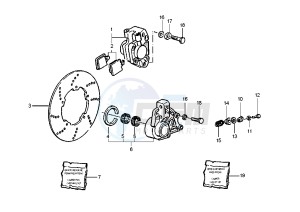 ET4 50 drawing FRONT BRAKE SYSTEM