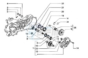 Hexagon 180 LXT drawing Rear wheel shaft