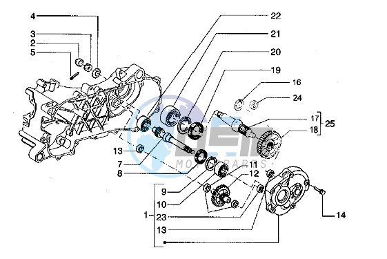 Rear wheel shaft