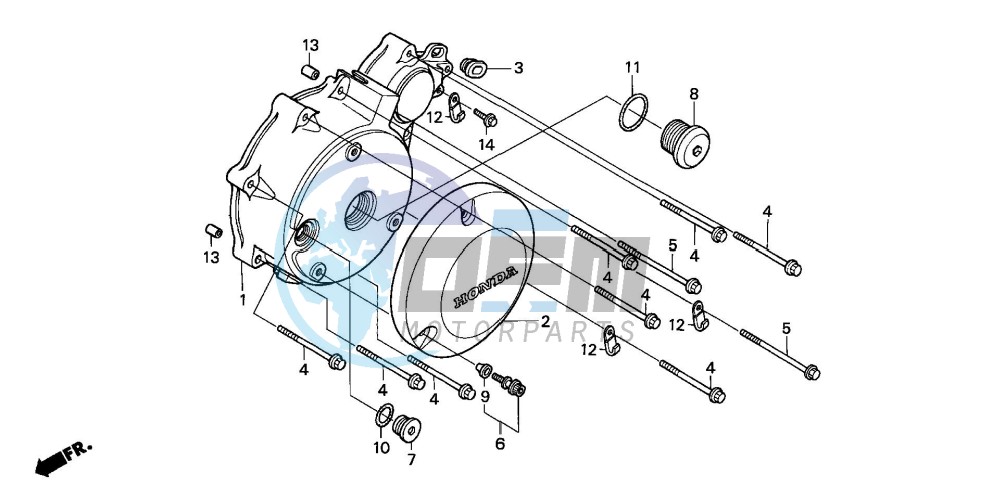 LEFT CRANKCASE COVER