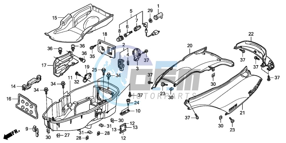 BODY COVER/LUGGAGE BOX (FES1253-5)(FES1503-5)