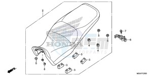 VFR1200XDLF CrossTourer - VFR1200X Dual Clutch 2ED - (2ED) drawing SEAT