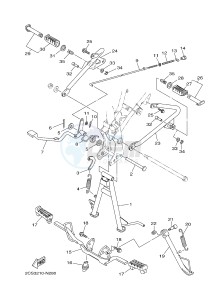 YB125 (2CS5) drawing STAND & FOOTREST