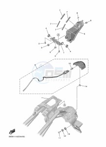 YZF690 YZF-R7 (BEBG) drawing TAILLIGHT