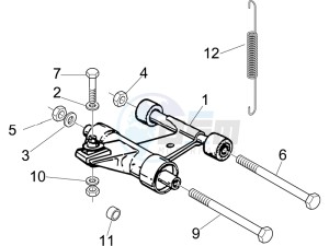 LXV 125 4T ie E3 drawing Swinging arm