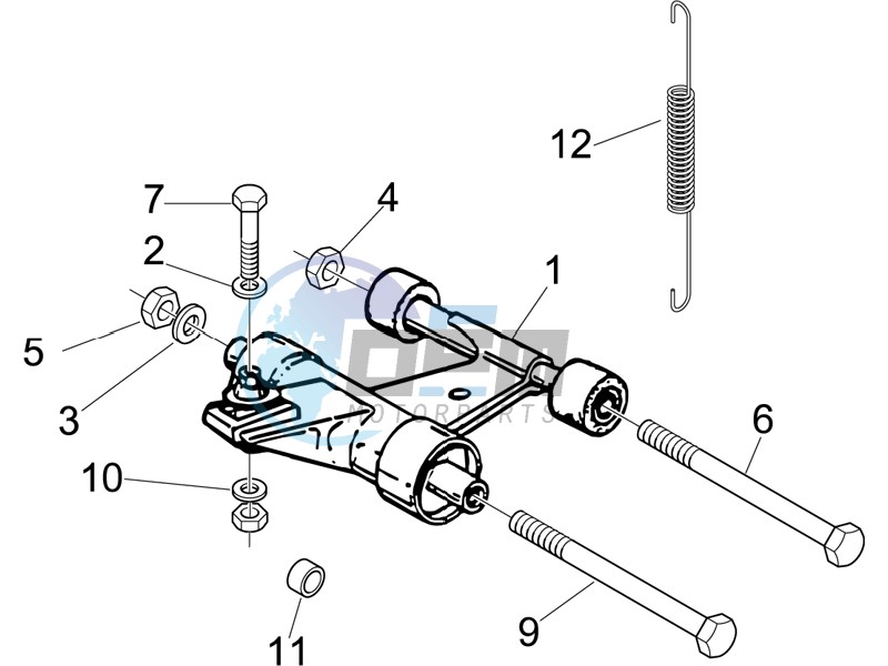 Swinging arm