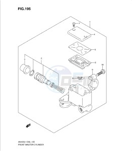 AN400Z drawing FRONT MASTER CYLINDER (AN400AL1 E24)