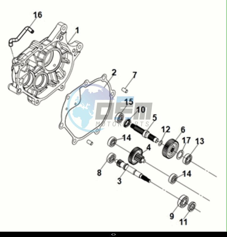 MISSION CASE-DRIVE SHAFT