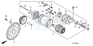 SH300A9 UK - (E / ABS MKH TBX) drawing STARTING MOTOR