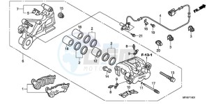 CBF1000T9 Europe Direct - (ED) drawing REAR BRAKE CALIPER (CBF1000A/T/S)