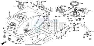 CB1300S CB1300SUPERBOLD'OR drawing FUEL TANK