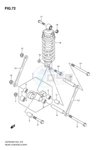 GSF650 (E2) Bandit drawing REAR CUSHION LEVER