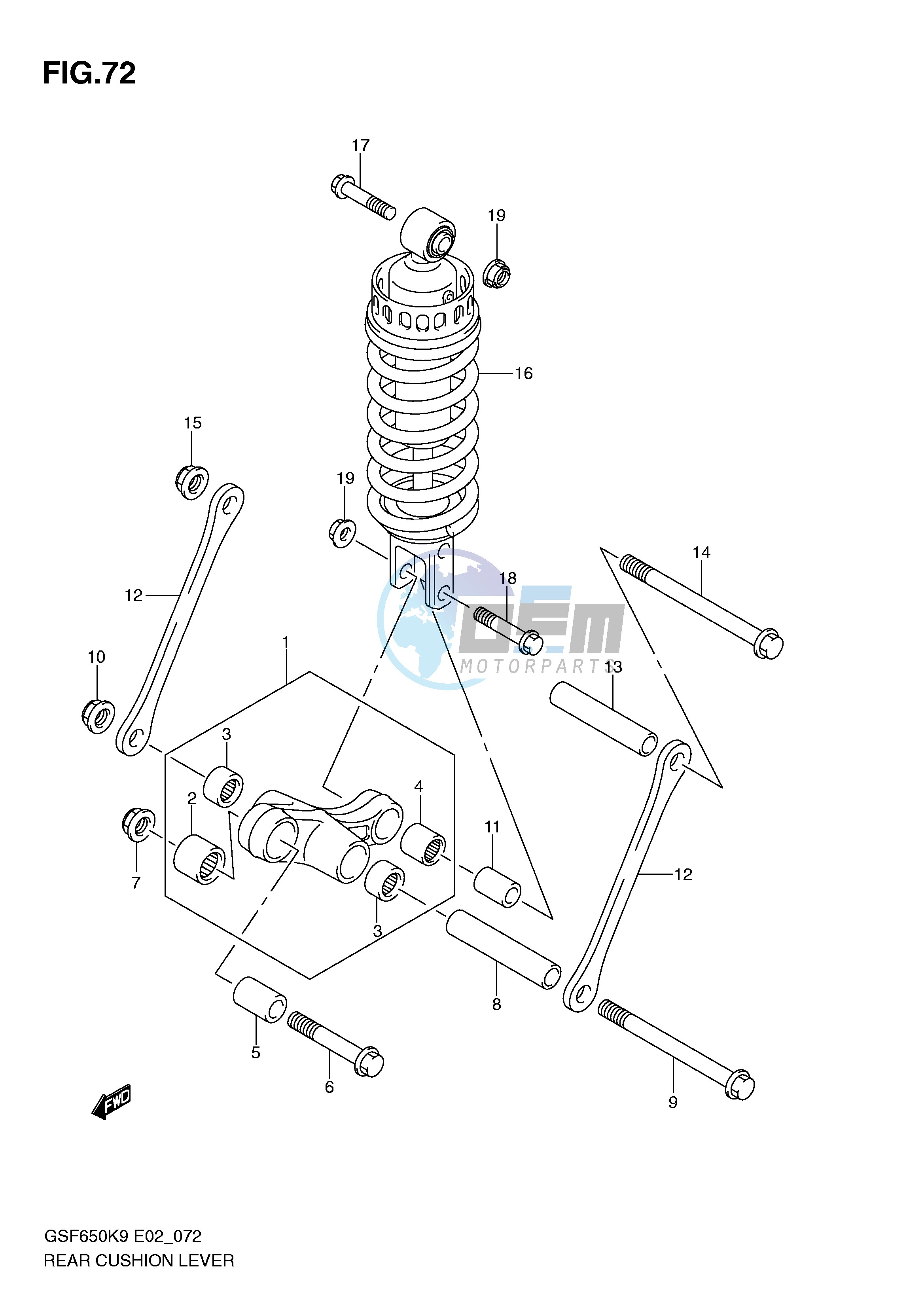 REAR CUSHION LEVER