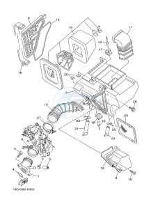 TT-R125 TT-R125LW (19CR) drawing INTAKE