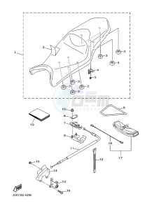 XJ6FA 600 DIVERSION F (ABS) (1DGC 1DGD) drawing SEAT