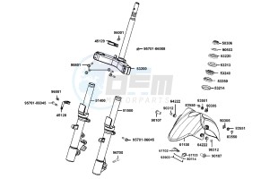 DOWNTOWN 300 I ABS drawing Steering Stem