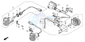 XL600V TRANSALP drawing WINKER