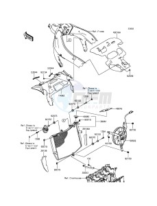 NINJA_ZX-6R ZX636EFFA FR GB XX (EU ME A(FRICA) drawing Radiator