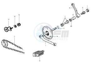 CIAO EURO2 50 drawing Crank Spindle