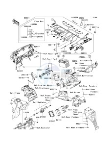 ZX 636 C [NINJA ZX-6R] (C1) C1 drawing CHASSIS ELECTRICAL EQUIPMENT