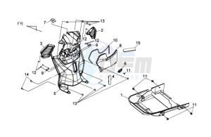 HD 2 125i drawing INNER LEG SHIELD / UNDERTAIL