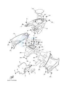 YFM700FWAD YFM70GPSG GRIZZLY 700 EPS SPECIAL EDITION (B313) drawing SIDE COVER