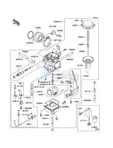 KLF300 4x4 KLF300C6F EU GB drawing Carburetor