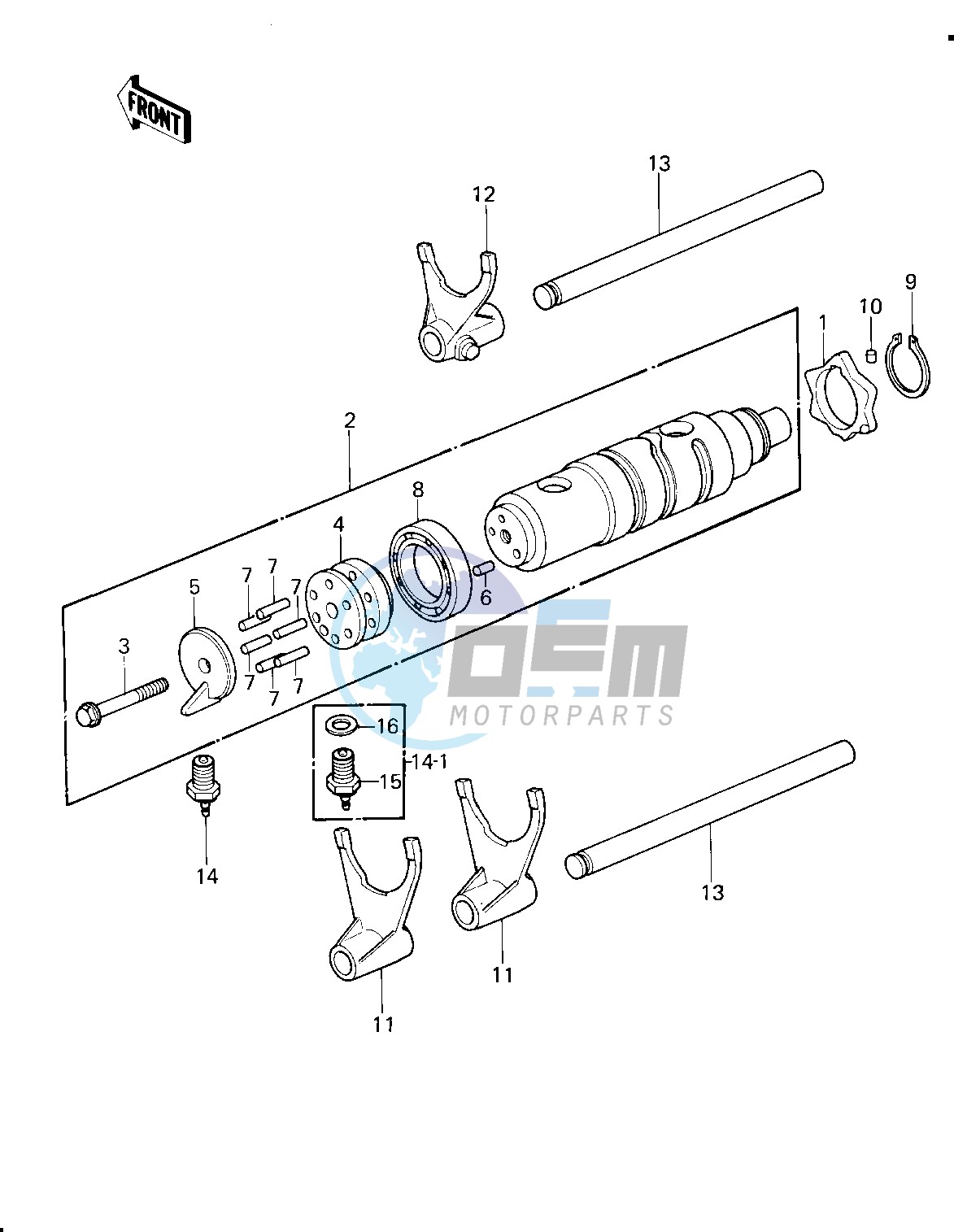 GEAR CHANGE DRUM & FORKS