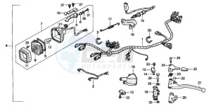 TRX300FW FOURTRAX 300 4X4 drawing STOP LIGHT (AM)