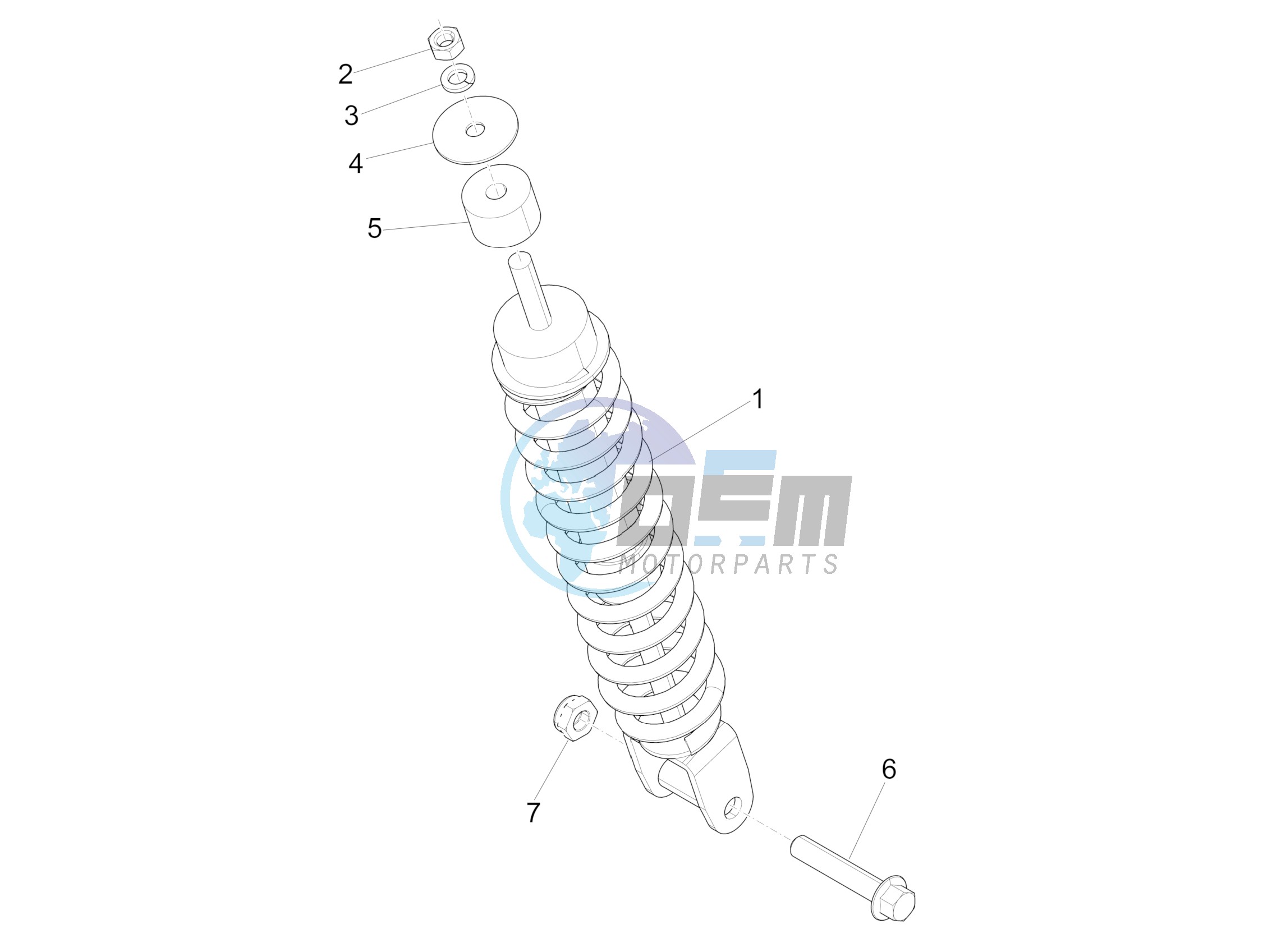 Rear suspension - Shock absorber/s