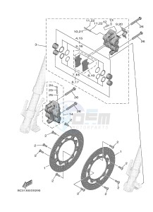 XP530D-A (BC39) drawing FRONT BRAKE CALIPER