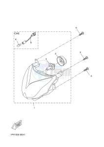 NS50 AEROX (1PH1 1PH1 1PH1) drawing HEADLIGHT