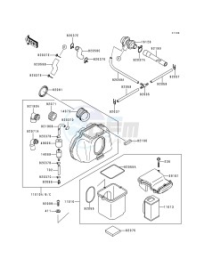 ZR 750 C [ZEPHYR 750] (C1-C3) [ZEPHYR 750] drawing AIR FILTER