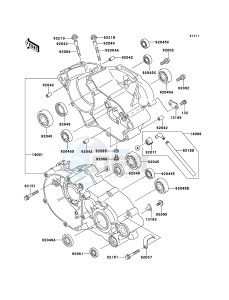 KX85/KX85-<<II>> KX85BDF EU drawing Crankcase