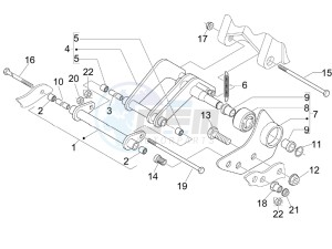 Beverly 125 Sport e3 drawing Swinging arm