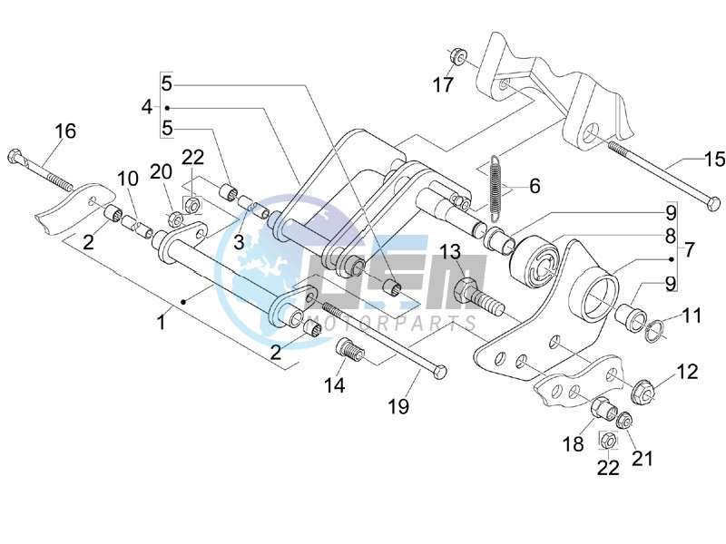 Swinging arm